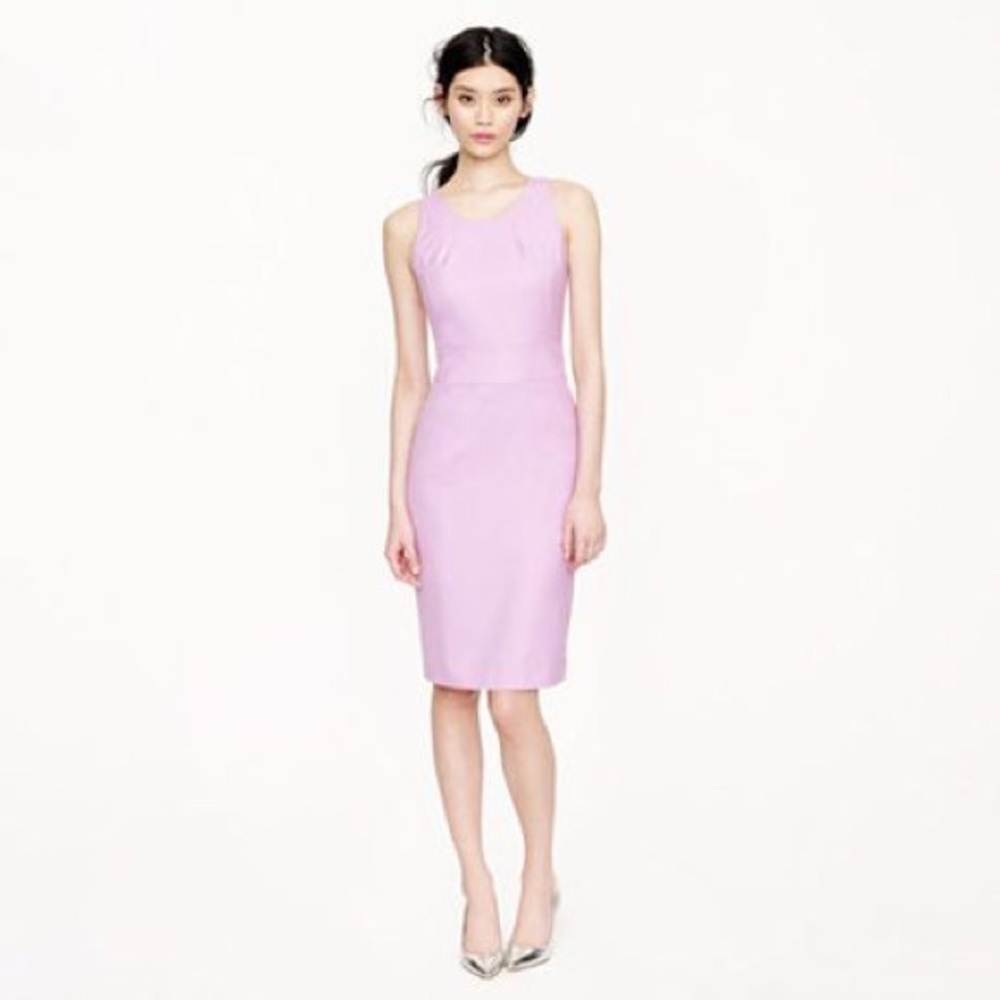 J.Crew super 120s wool lilac dress
